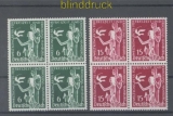 dt. Reich Mi # 622/23 postfrische 4er-Blcke Weltkongre 1936 (45124)