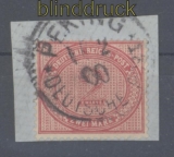 Deutsche Post China Mi # V 37 e gestempelt Briefstck (43546)