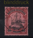 Deutsch-Ostafrika Mi # 29 gestempelt 60 Heller Schiffszeichnung (32637)
