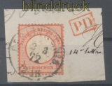 dt. Reich Mi #   3 gestempelt auf Briefstück (42910)
