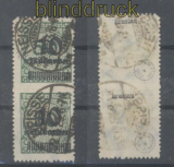 dt. Reich Mi # 336 B senkrechtes Paar gestempelt geprft Infla Berlin (43826)