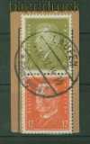 dt. Reich Zusammendrucke Mi # S 46 gestempelt auf Briefstck (41469)