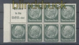 dt. Reich Heftchenblatt Mi # 96 B Hindenburg 1939 postfrisch (44393)