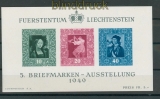 Liechtenstein Mi # Block 5 Briefmarkenausstellung postfrisch (26123)
