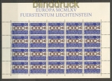 Liechtenstein Mi # 454 postfrischer Kleinbogen (23918)