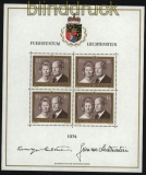 Liechtenstein Mi # 614 I postfrischer Kleinbogen (29061)