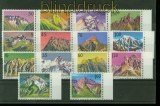 Liechtenstein kleines postfrisches Lot der Dauerserie Berge (34912)