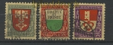 Schweiz Mi #  149/51 gestempelt Pro Juventute 1919 (24633)
