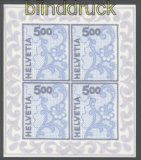 Schweiz Mi # 1726 Stickereimarke Kleinbogen postfrisch (35709)