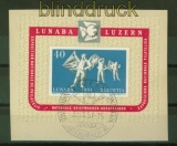 Schweiz Mi # Block 14 LUNABA 1951 Sonderstempel Briefstck (42552)