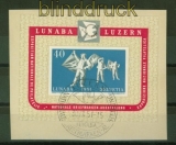 Schweiz Mi # Block 14 LUNABA 1951 Sonderstempel Briefstck (42552)