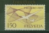 Schweiz Mi #  518 postfrisch pro Aero 1949 (42539)