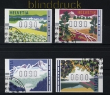 Schweiz ATM 1996 Mi # 7/10 Schweizer Landschaften Sonderstempel (32810)