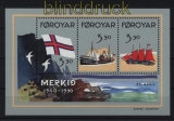 Farer Mi # Block 4 postfrisch Flagge der Farer-Inseln (33053)