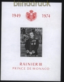 Monaco Mi # Block 6 postfrisch Thronjubilum des Frsten Rainier (31175)