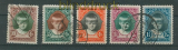 Luxemburg Mi # 213/17 gestempelt Kinderhilfe 1929 (25887)