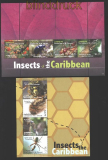 St. Vinvent Canouan Mi # 221/226 Insekten der Karibik zwei postfrische Kleinbgen (29827)