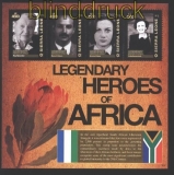 Sierra Leone Legendre Helden aus Afrika 2011 postfrischer Kleinbogen (29976)