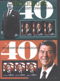 Liberia Ronald Reagan 40. Prsident der USA zwei postfrische Kleinbgen (29960)