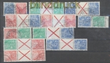 DDR Zusammendrucke aus MH 2 gestempelt ohne Herzstcke (45488)