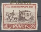 Saarland Mi # 291 postfrisch IBASA 1950 (45654)