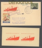 Bund Mi #  374 EF auf Raketenpostkarte Cuxhaven 1962 (45667)