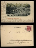 Gruss aus Stolberg a. H. sw-AK Panoramaansicht 1898 (d5528)