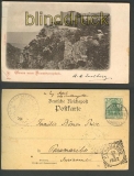 Gruss vom Hexentanzplatz sw-AK  nach Suriname 1902 (d3736)