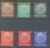 dt. Reich Mi # 548/53 postfrisch Hindenburg-Trauersatz (45923)