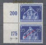 dt. Reich Mi # 620 II postfrisch Plattenfehler Turm gebrochen im Paar (45871)