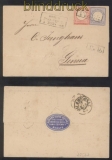 dt. Reich Mi #   4 und 5 Auslandsbrief Berlin 1872 besserer Stempel (46016)