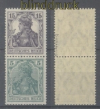 dt. Reich Zusammendrucke Mi # S   6 ab postfrisch geprft Infla Berlin (45926)