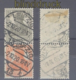 dt. Reich Zusammendrucke Mi # S 11 b gestempelt geprft Infla Berlin (45565)