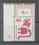 Berlin Mi # 407 A DZ postfrisch mit Druckerzeichen 10 (46211)