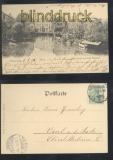 Osnabrck sw-AK Haseansicht mit Hotel Kaiserhof 1905 (d7522)