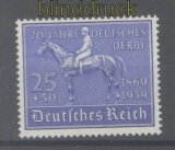 dt. Reich Mi # 698 postfrisch Deutsches Derby 1939 (46494)