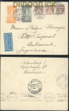 Dnemark Auslands-LuPo-Brief 1938 nach Jugoslawien (46484)