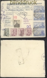 Spanien Auslands-LuPo-Zensur-Brief Barcelona 1942 Doppel-Zensur (46429)