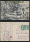 Frankreich sw-AK Justberg bei Rombach 1919 franz. Marken u. dt. Stempel (46563)