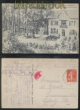 Frankreich sw-AK Justberg bei Rombach 1919 franz. Marken u. dt. Stempel (46565)