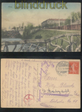 Frankreich farb-AK Metz 1919 mit franz. Marken und deutschem Stempel (46567)