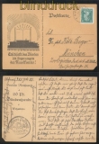 dt. Reich Postkarte Blindenspende Postamt Klein Bresa Nippern 1927 (46550)