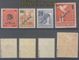 Berlin Mi #  64/67 postfrisch Grnaufdruck geprft Schlegel BPP (46202)