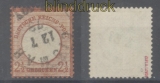 dt. Reich Mi #  21 a gestempelt 2 1/2 Groschen großer Schild geprüft Krug(46702)