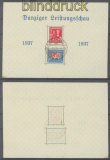 Danzig Mi # Block 3 I gestempelt Leistungsschau 1937 gepr. Kniep BPP  (46984)