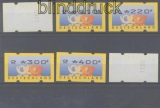 Bund ATM 1999 Mi # 3 Type 2 Versandstellensatz 1 postfrisch teilw. mit Nummer (47030)