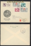 Schweiz R-Brief Automobil-Postbureau 1953 Mi # 580 (2), 581 und 582 (47167)
