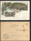 Schramberg farb-Litho-AK Gruss aus .... drei Ansichten 1896 (d7658)