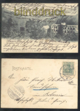 Schriesheim a. d. B. sw-AK Herzlichen Gru Heilsttte Stammberg 1906 (d7673)