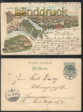 Zittau farb-Litho-AK Gruss aus ..... vier Ansichten 1897 (d7840)